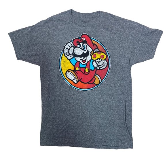 Super Mario Bros Graphic T-shirt Mens Size Medium - Picture 1 of 3